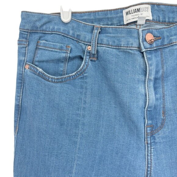 WILLIAM RAST Women's Ankle Skinny Jeans High Rise Ombre Grommet Stretch Size 30 - Picture 8 of 12